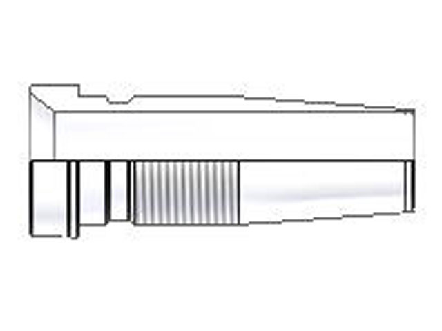 0622-6-6NB Field Attachable Nipple Female JIC 37° - Swivel - Straight 0622-6-6NB 22 Series 0622