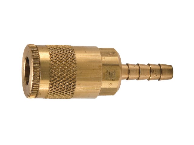 Tru-Flate Pneumatic Manual Connect 10 Series Coupler - Hose Barb