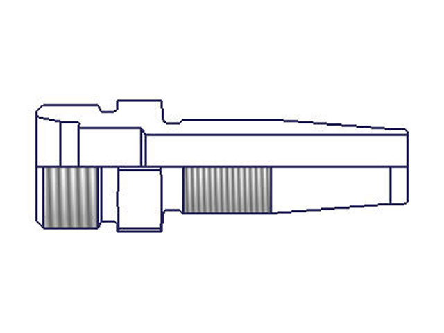 1120-8-8 Field Attachable Nipple Male Ferulok Flareless-Rigid-Straight (24° Cone with Nut and Ferrule) 1120-8-8 20 Series 1120