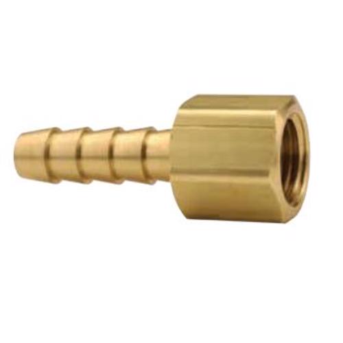 1430408K Brass Female 45°SAE/37°JIC Swivel x Hose Barb