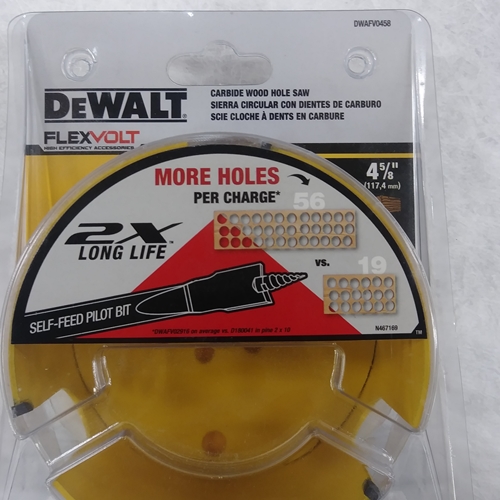 DWAFV0458 DeWALT FLEXVOLT HOLESAW