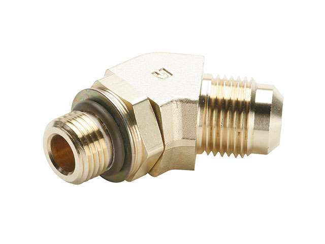 1595F-12-8 Parker 45° Flare Brass 45° Flare to SAE Straight Thread - Ref. SAE J512 and J513 1595F-12-8 45° Flare to SAE Straight Thread 1595F