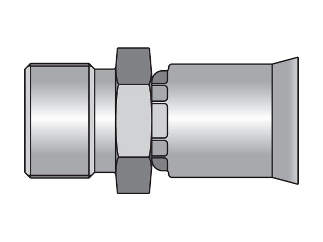 16191N-8-8 Parkrimp Permanent Compression Air Brake 16191N-8-8 91N Series 16191N
