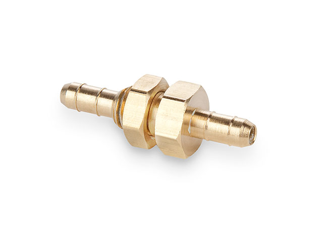 22BH-4-4 Parker Dubl-Barb Brass Bulkhead Union 22BH-4-4 Bulkhead Union 22BH