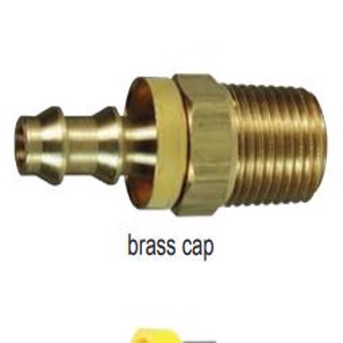 2720404CBC Male NPT x Push-on Hose Barb 2720404CBC Male NPT x Push-on Hose Barb Brass Cap Option
