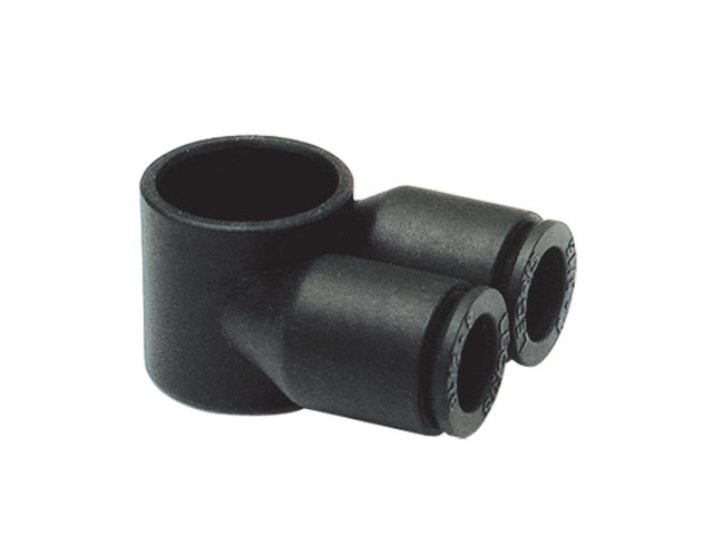 Banjo Twin Body - Metric Push-to-Connect Fitting Prestolok Composite 369PLPTJB