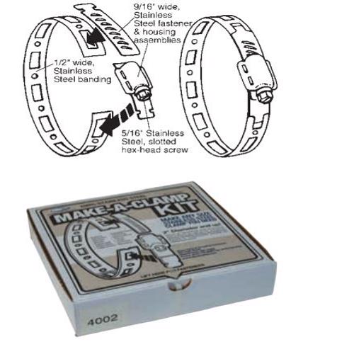 4006 Worm Gear Make-A-Clamp Kit 4006 Worm Gear Make-A-Clamp Kit