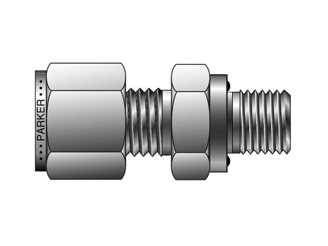 A-LOK Inch Tube BSPP Male Connector with ED Seal - MSC-ED