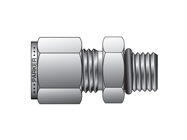 8M1SC8-316 Instrumentation Tube Fitting - Straight Male Connector to SAE Straight Thread for use with Inch Tubing 8M1SC8-316 A-LOK Inch Tube Male Connector to SAE Straight Thread - M1SC