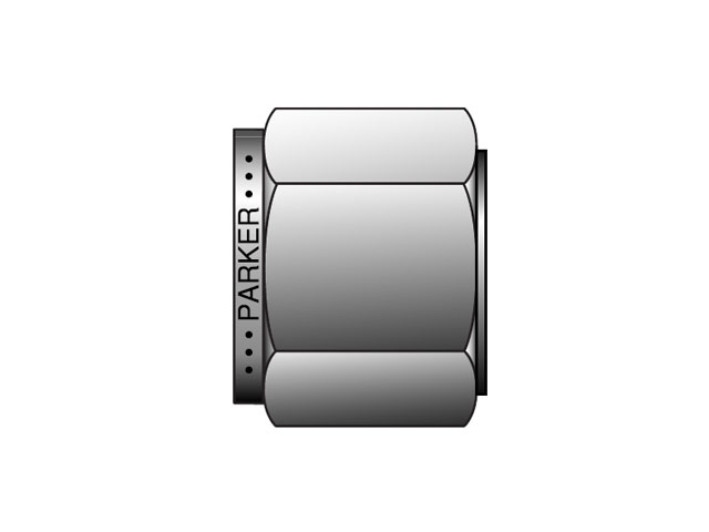 NUM15-B A-LOK Metric Tube Nut - NU