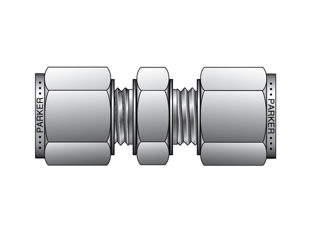 SCM16-316 Instrumentation Tube Fitting - Straight Union for use with Metric Tubing SCM16-316 A-LOK Metric Tube Union - SC