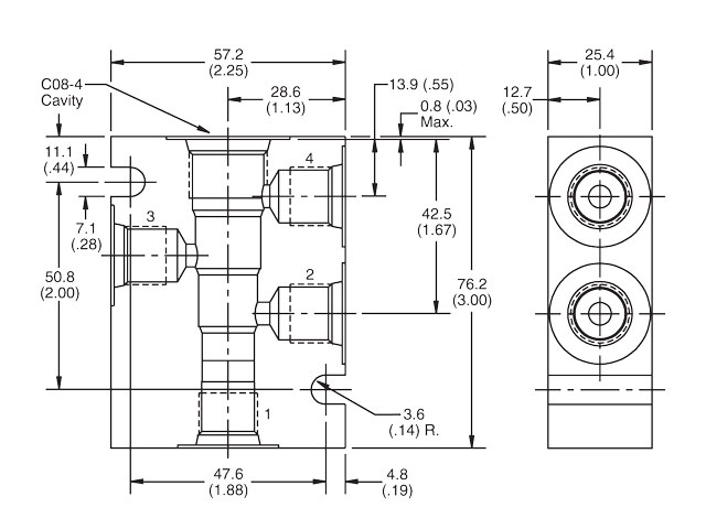 B08-3-4T B08 Valve Body