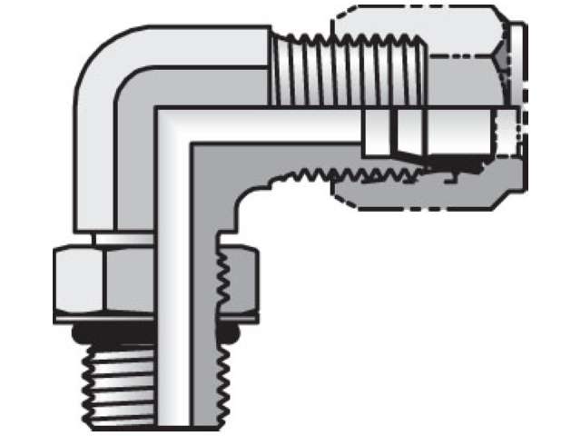 16 C5U-SS Ferulok 90° Elbow C5BU