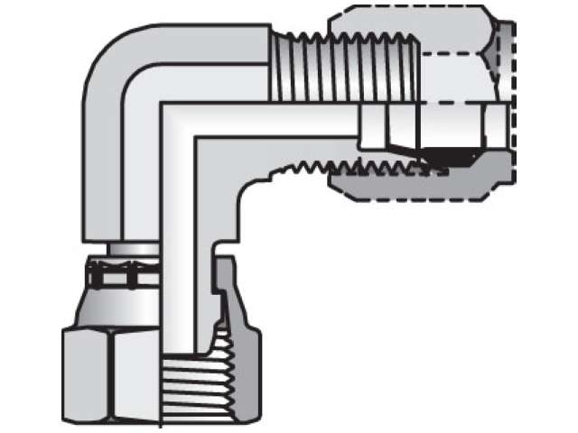 10 C6U-S Ferulok 90° Elbow C6BU