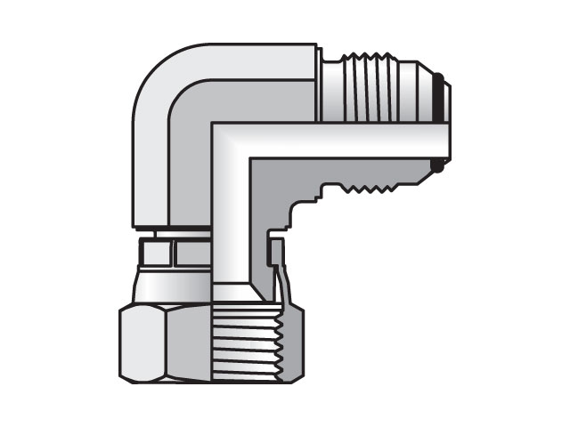 6 C6XO-SS Triple-Lok 2 37° 90° Elbow C6XO