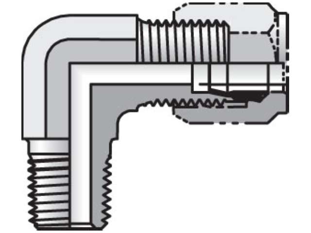 8-8 CU-S Ferulok 90° Elbow CBU