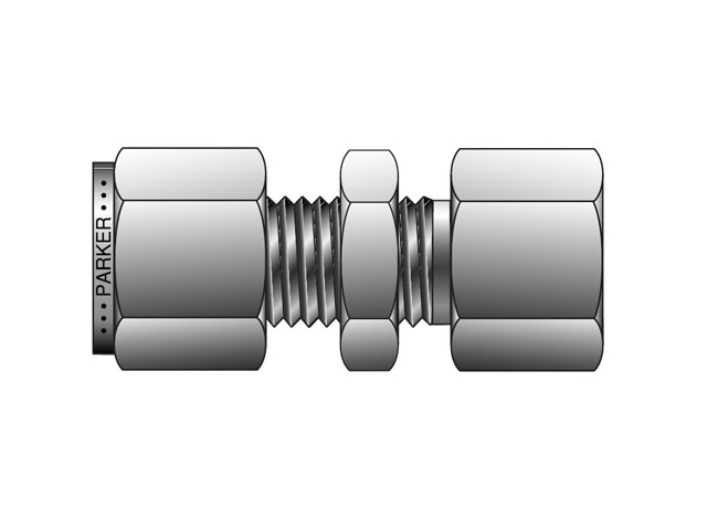 8-8 GH2BZ-S Instrumentation Tube Fitting - Straight NPT Female Bulkhead Connector for use with Inch Tubing 8-8 GH2BZ-S CPI Inch Tube NPT Female Bulkhead Connector - GH2BZ