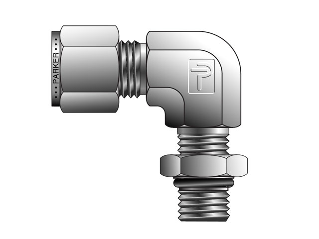 6-6 C5BZ-B CPI Inch Tube Male SAE Straight Thread Elbow - C5BZ