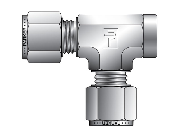 MBZ 12-3/8-12-S CPI Metric Tube NPT Female Tee - MBZ