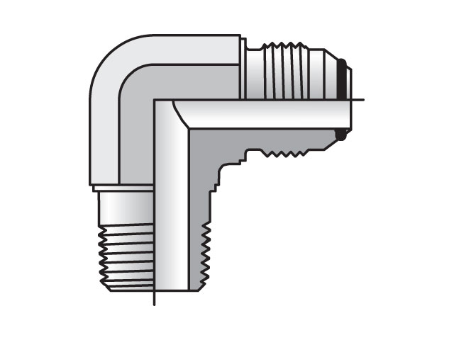 12 CTXO-SS Triple-Lok 2 - Male Elbow 37° Flare / NPTF 12 CTXO-SS Triple-Lok 2 37° 90° Elbow CTXO