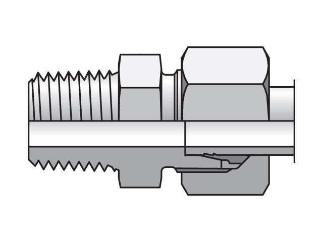 GE04LLRCF EO/EO-2 Straight, Male Connector - GE-R