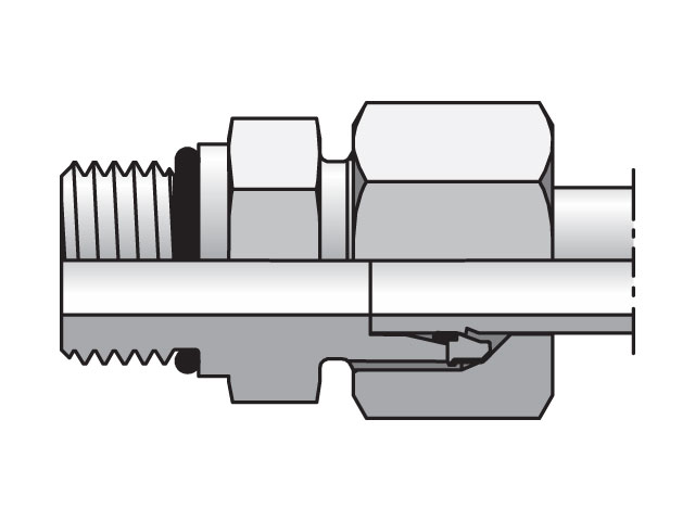 GEO08LM71 EO/EO-2 Straight, ISO 6149 Connector - GEO