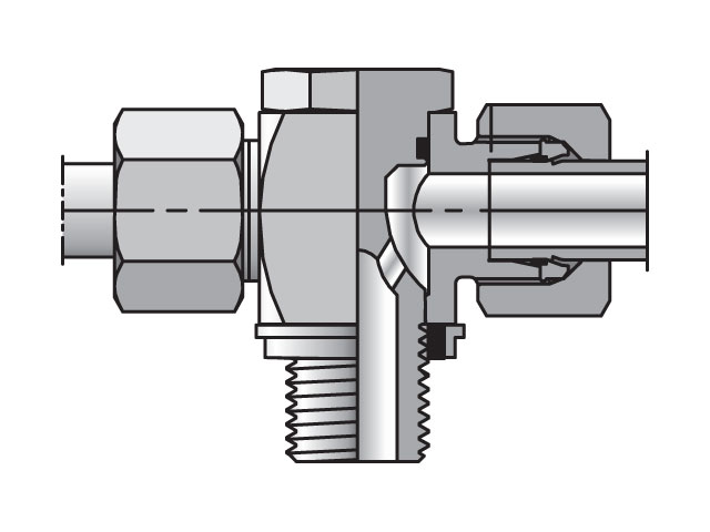 TH25SRKDSCF EO/EO-2 Tee, High Pressure Banjo - TH-R-KDS
