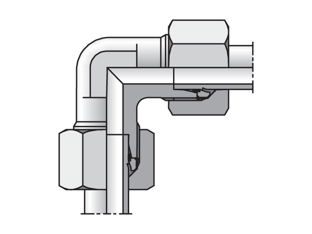 W15LMS EO/EO-2 90° Elbow, Union - W