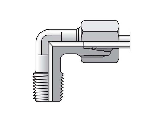 WE12SMCF EO/EO-2 90° Elbow, Male Connector - WE-M keg