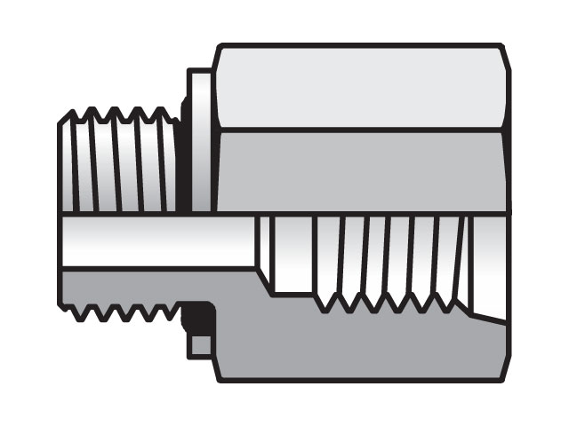 1/4X1/4F4OHGS Conversion Adapter BSPP-ORR / SAE-ORB (for ISO 1179-1 / DIN 3852-2 Port) 1/4X1/4F4OHGS Pipe & Port Reducer, Expander, Conversion F4OHG5