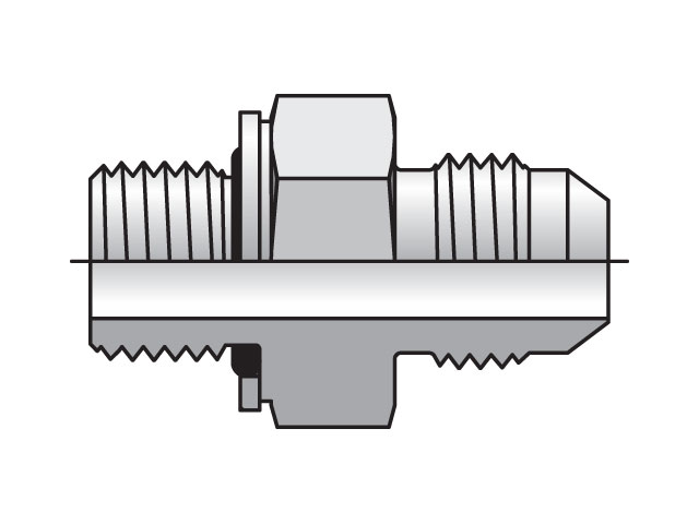 8-8F4OMXS Triple-Lok - Male Connector – BSPP 37° Flare / BSPP-ORR 8-8F4OMXS Triple-Lok 37° Straight F4OMX