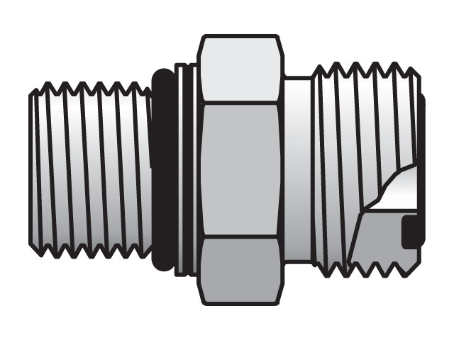 24M48F87OMLOS Seal-Lok ORFS Straight F87OMLO