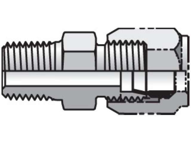 6 FBU-S W/SS FERRULE Ferulok Straight FBU