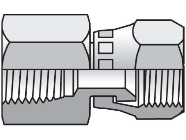 4-4 G6X-S Triple-Lok 37° Straight Swivel G6X