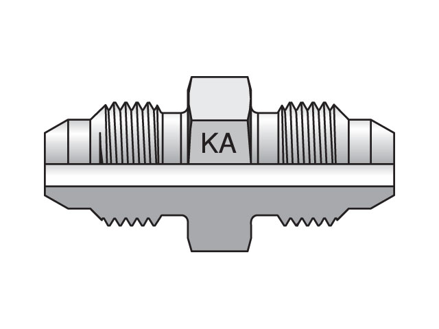 16-16HMKAS Male Union 30° Flare 16-16HMKAS Komatsu® 30° Flare Metric Thread HMKA