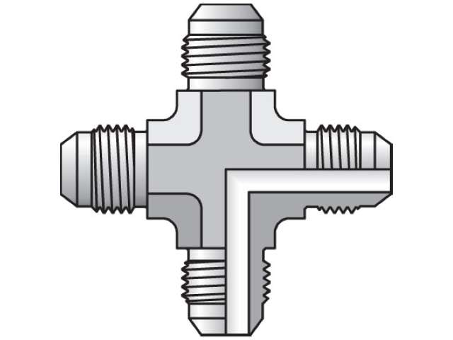 6 KTX-S Triple-Lok - Union Cross 37° Flare (all four ends) 6 KTX-S Triple-Lok 37° Cross KTX