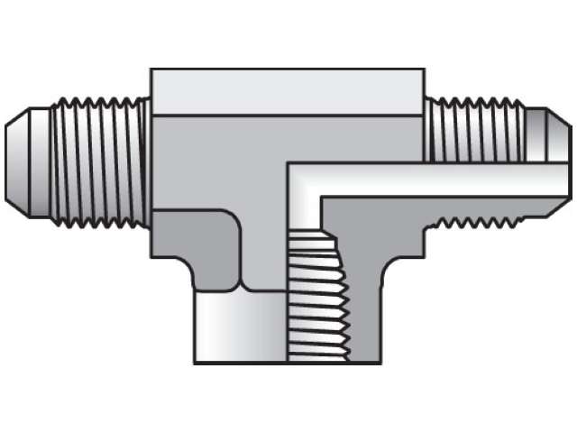 12 OBTX-S Triple-Lok - Female Branch Tee 37° Flare / 37° Flare / NPTF 12 OBTX-S Triple-Lok 37° Tee OTX