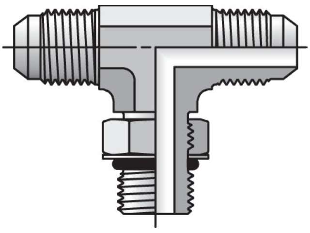 8-8-10 S5OX-S Triple-Lok 37° Tee S5OX