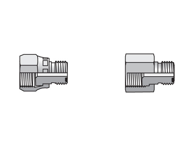 6-4 TRLON-S Seal-Lok - Tube End Reducer ORFS Swivel / ORFS Tube End 6-4 TRLON-S Seal-Lok ORFS Straight Swivel TRLON