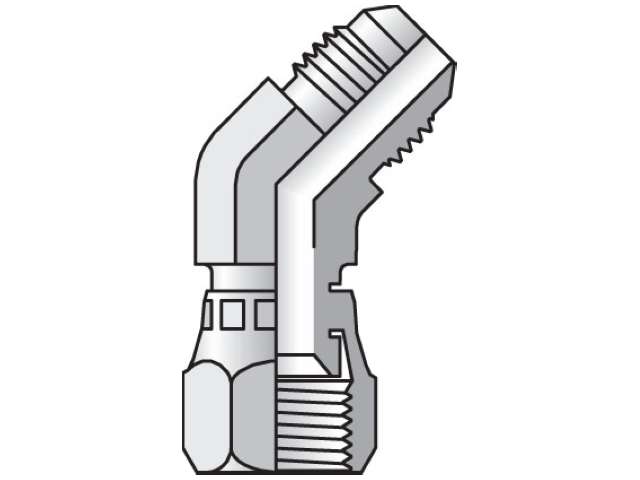 16 V6X-SS Triple-Lok 37° 45° Elbow V6X