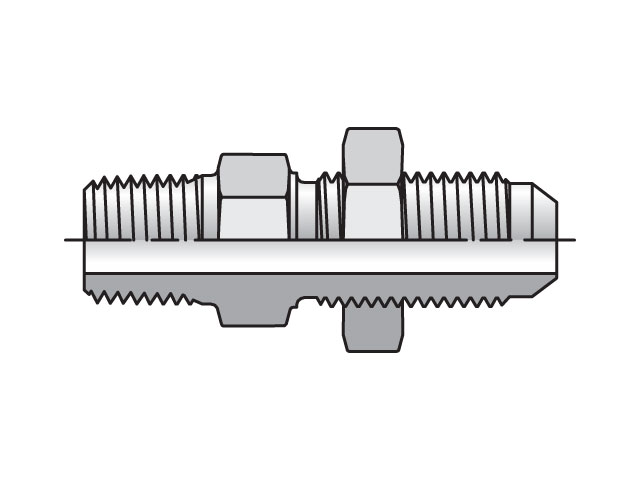 10 WFTX-S Triple-Lok - Male Bulkhead Connector 37° Flare / NPTF 10 WFTX-S Triple-Lok 37° Straight WFTX