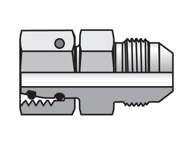 8-12S XHU86-S Conversion 37° Flare to 24° Flareless XHU86