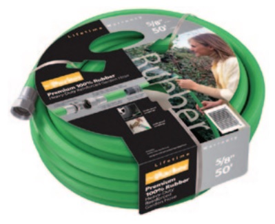 RGR5825 Crimped-on Crush Resistant Nickel Plated Brass, Male x Female Garden Hose Thread Couplings RGR5825 Premium Rubber Garden Hose