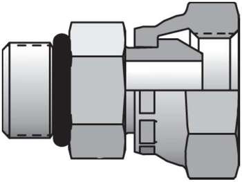 0507-8-12 Straight Thread Adapter SAE-ORB / NPSM Swivel 0507-8-12 Pipe Swivel Straight 0507