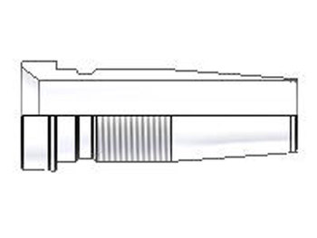0622-6-6NB Field Attachable Nipple Female JIC 37° - Swivel - Straight 0622-6-6NB 22 Series 0622