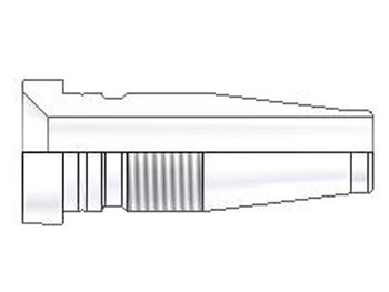 0823-10-10NB Field Attachable Nipple Female SAE 45° - Swivel - Straight 0823-10-10NB 23 Series 0823