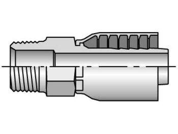 10143-12-12 Parkrimp Permanent Male NPTF Pipe - Rigid - Straight 10143-12-12 43 Series 10143