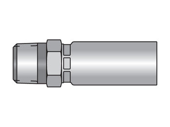10155-6-4 Parkrimp Permanent Male NPTF Pipe - Rigid - Straight 10155-6-4 55 Series 10155