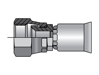 10691N-8-8C Parkrimp Permanent Female JIC 37° - Swivel - Straight 10691N-8-8C 91N Series 10691N