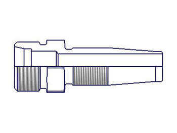 1120-8-8 Field Attachable Nipple Male Ferulok Flareless-Rigid-Straight (24° Cone with Nut and Ferrule) 1120-8-8 20 Series 1120
